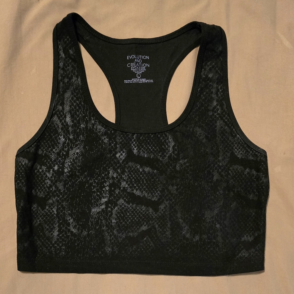 Evolution‎ and Creation Snakeskin Longline Tank Top